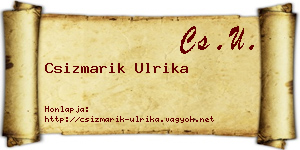Csizmarik Ulrika névjegykártya